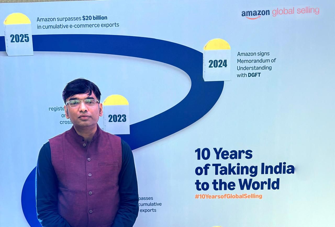 अमेज़न ने 2025 की समय सीमा से पहले ही भारत से ई-कॉमर्स निर्यात में 20 अरब डॉलर का आंकड़ा किया पार: 2030 तक 80 अरब डॉलर का लक्ष्य