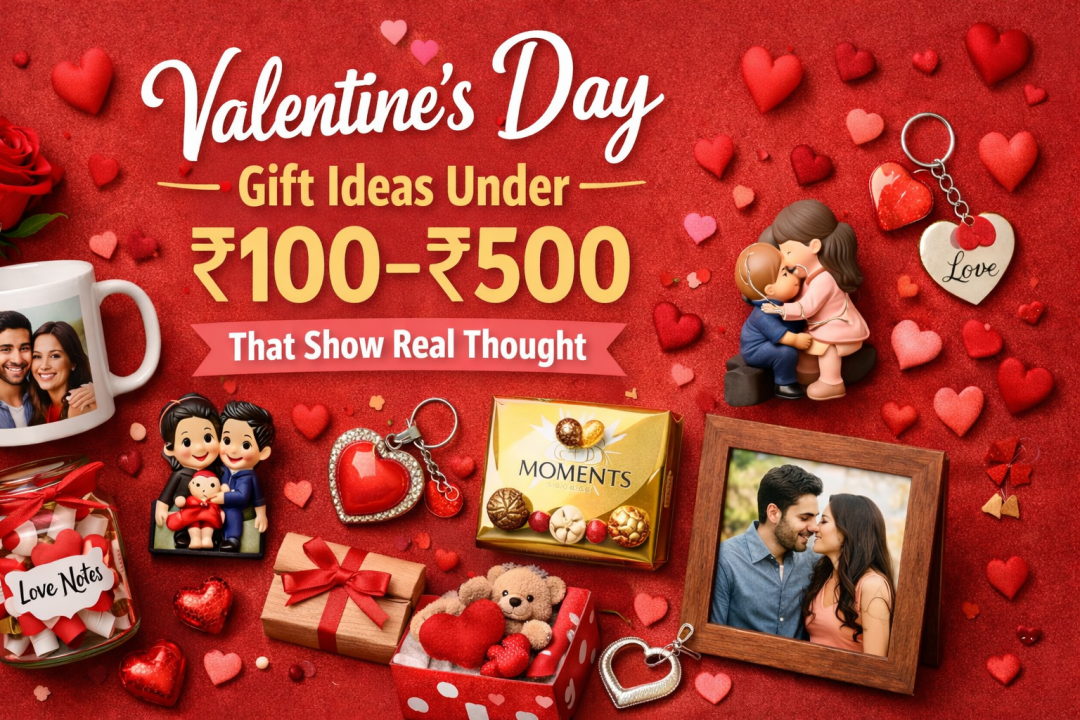Valentine’s Day पर ₹100–₹500 के अंदर शानदार गिफ्ट आइडियाज़