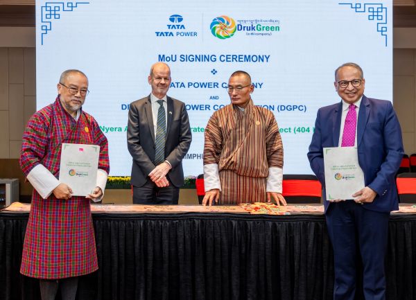 टाटा पावर और भूटान के द्रुक ग्रीन पावर कॉर्पोरेशन ने सहयोग के लिए 404 मेगावाट की न्येरा अमारी I और II एकीकृत जलविद्युत परियोजना की पहचान की