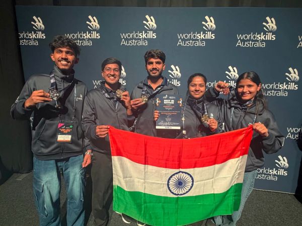 टीम इंडिया ने ग्लोबल स्किल्स चैलेंज ऑस्ट्रेलिया 2026 में 3 स्वर्ण, 1 रजत और 1 कांस्य पदक जीता, शंघाई वर्ल्डस्किल्स की तैयारियों को मिला बढ़ावा