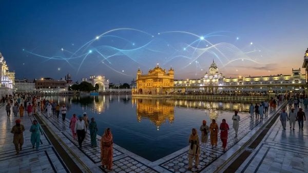 वी 5G अमृतसर के स्वर्ण मंदिर में हुआ लाईव