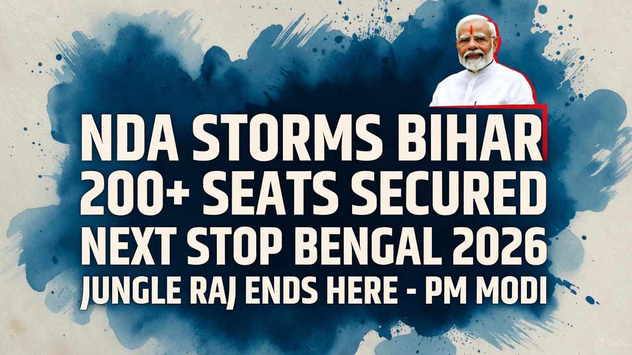 Bihar Victory Secured, Bengal in BJP's Crosshairs: PM Modi Vows to End Jungle Raj