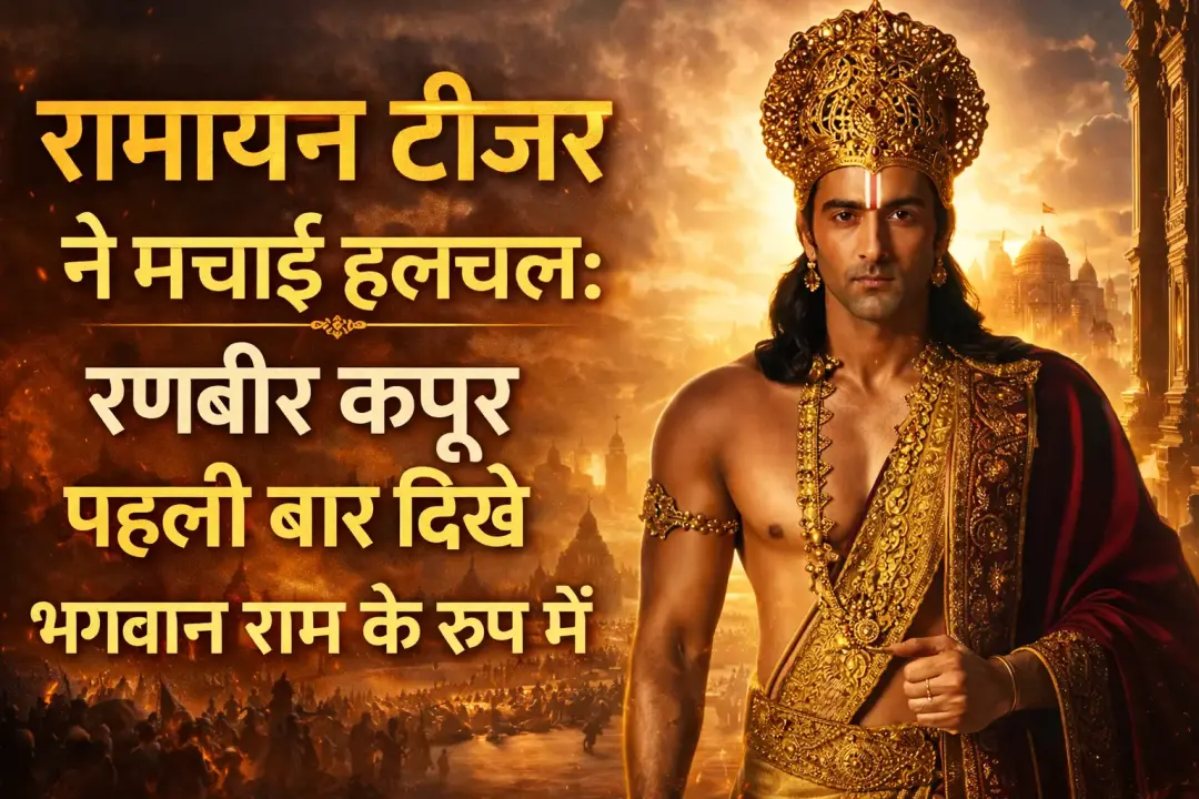 रामायण टीज़र ने मचाई हलचल: रणबीर कपूर पहली बार दिखे भगवान राम के रूप में