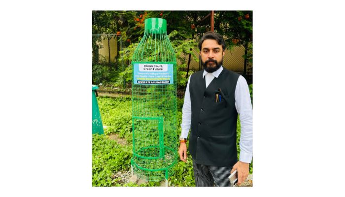 भोपाल जिला न्यायालय बना मध्य प्रदेश का पहला 'प्लास्टिक-मुक्त' परिसर, एडवोकेट अनुराग दुबे ने शुरू की मुहिम