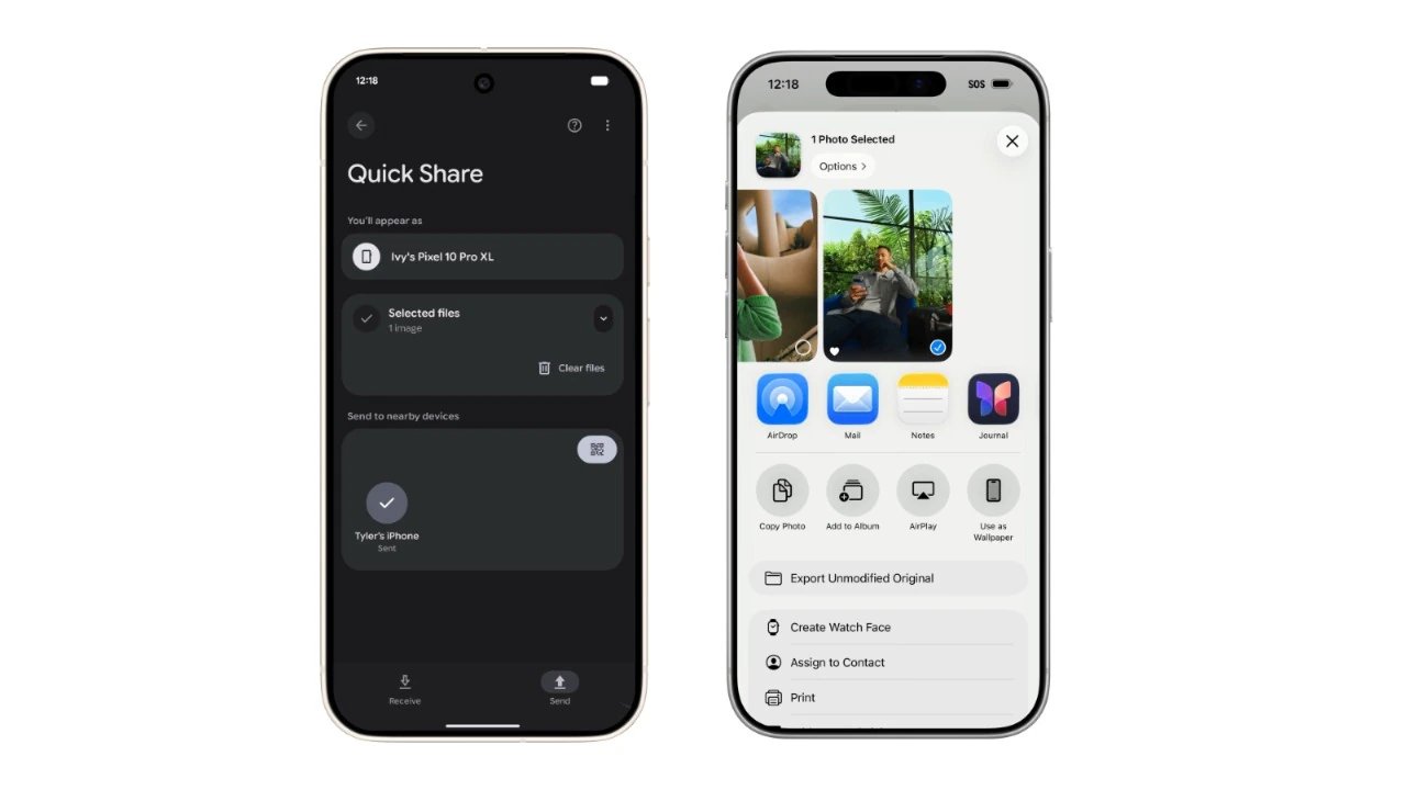 Google ने AirDrop को दिया टक्कर: Android और iPhone में शुरू हुई क्रॉस-शेयरिंग